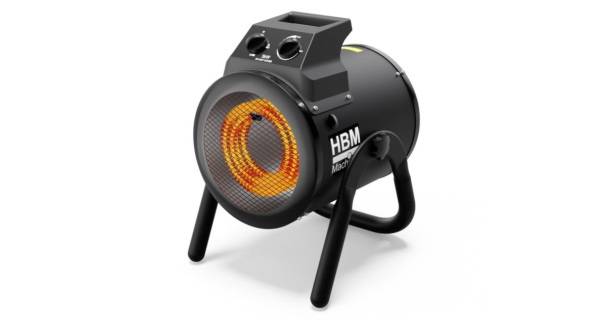 HBM elektrische heater 2500 - 5000 Watt 400 Volt
