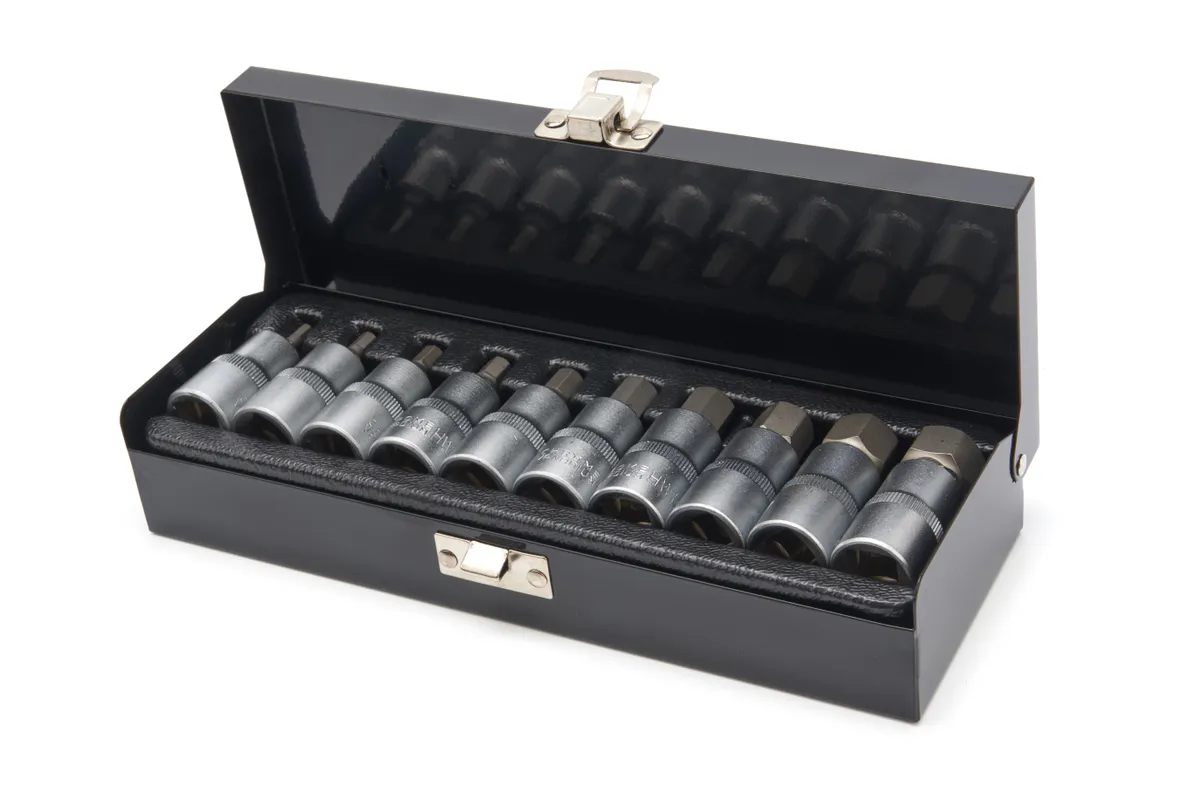 HBM inbus doppenset, 1/2 inch, 10 delig