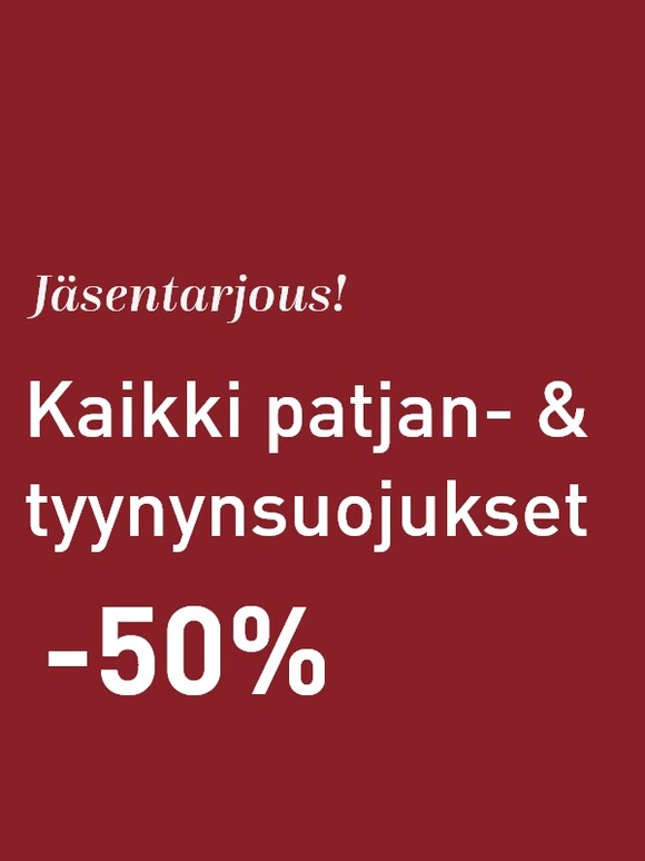 Patjan- & tyynynsuojukset