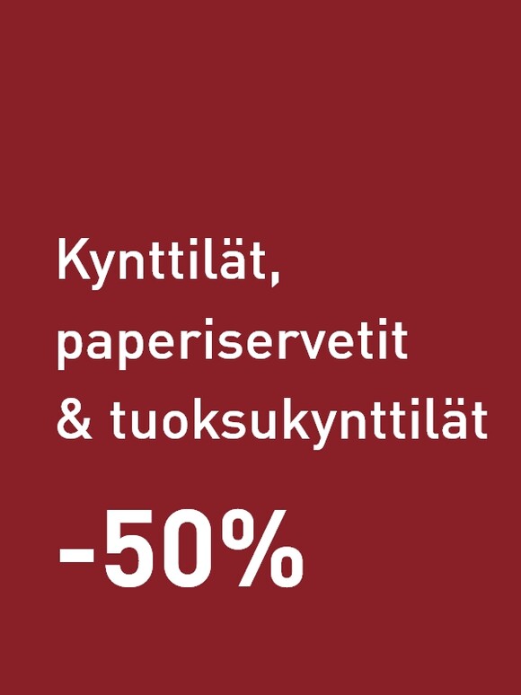 Kynttilät, servetit & tuoksukynttilät