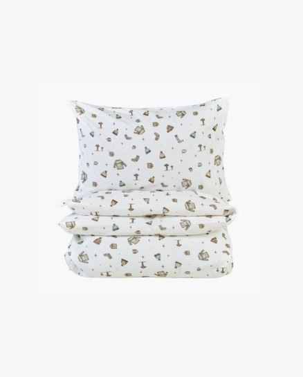 Autumn Feel flanellipussilakanasetti moniväri/vihreä