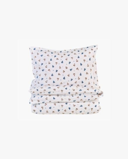 Autumn Hats flanellipussilakanasetti moniväri/sininen