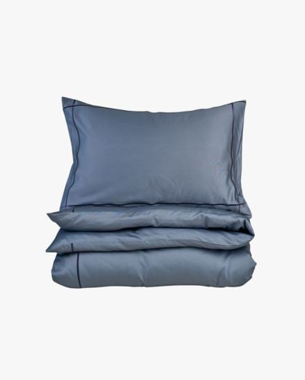 Lux Sleeping pussilakanasetti satiinipuuvillaa sumuinen sininen