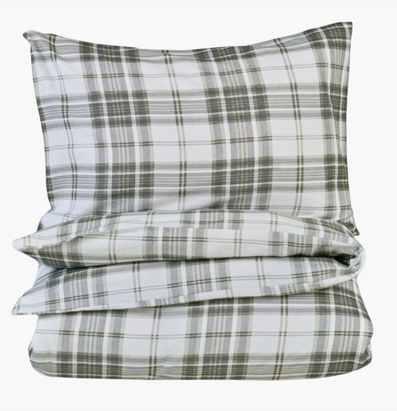 Hovden flanellipussilakanasetti oliivinvihreä