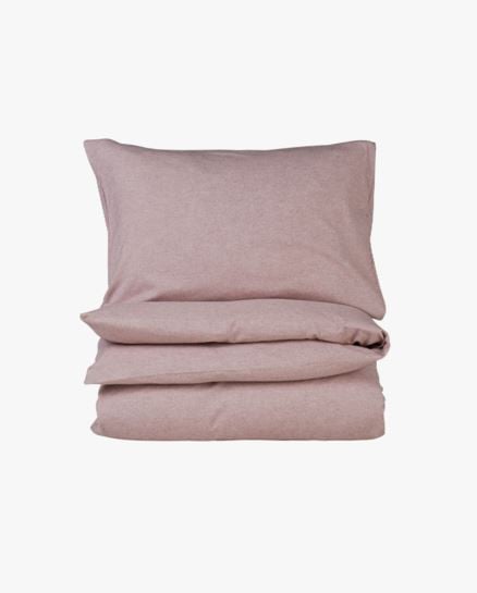 Verbier pussilakanasetti lankavärjättyä flanellia roosa