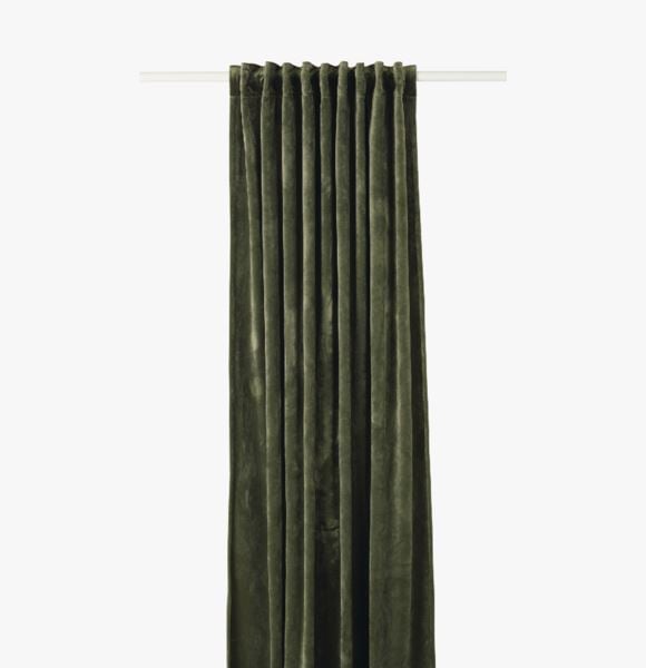 Mali velour verho vihreä