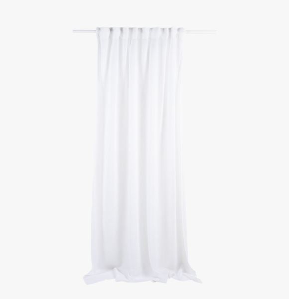 Selma pellavaverho valkoinen