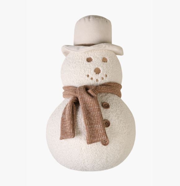 Snowman koristetyyny luonnonvalkoinen