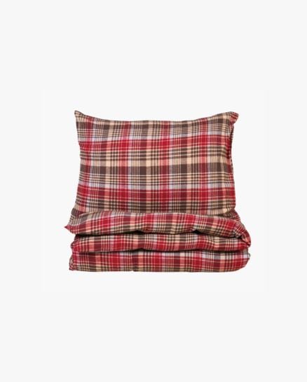 Les Arcs pussilakanasetti lankavärjättyä flanellia moniväri