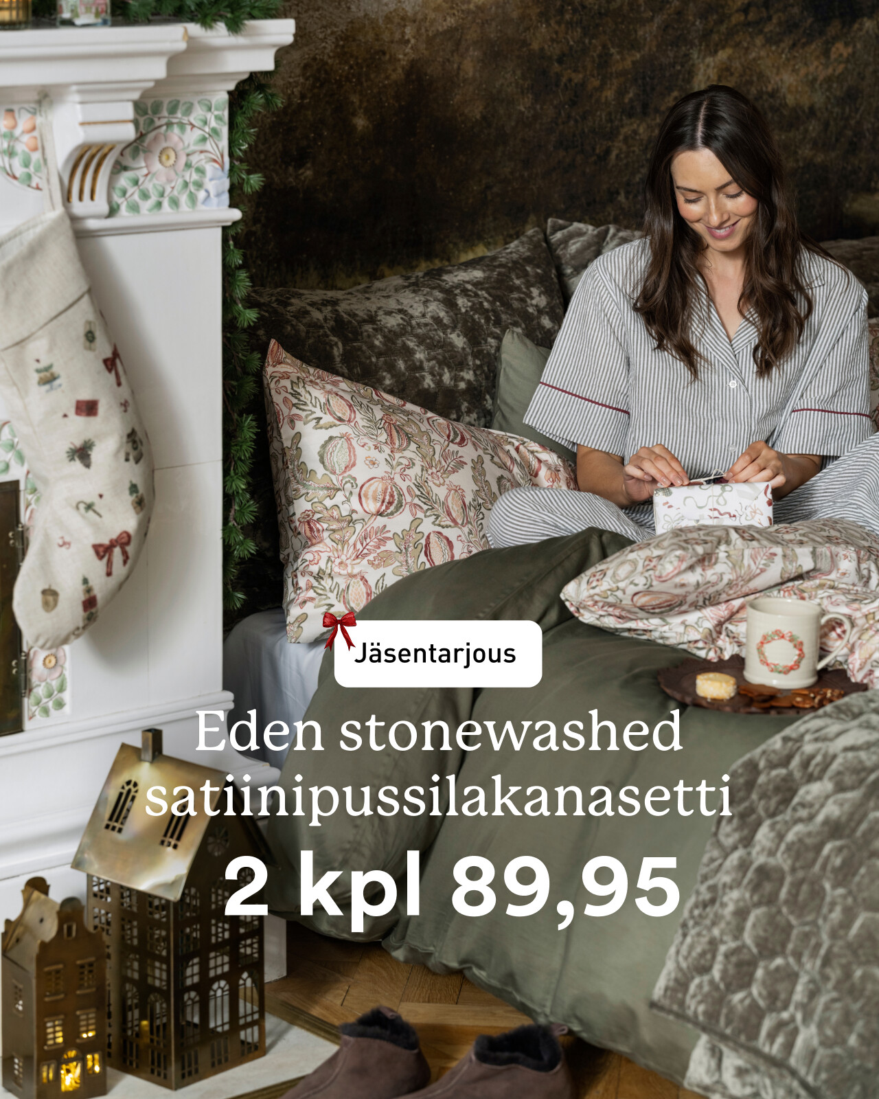 Eden pussilakanasetti jäsenille 2 kpl 89,95 - säästä 129,95!