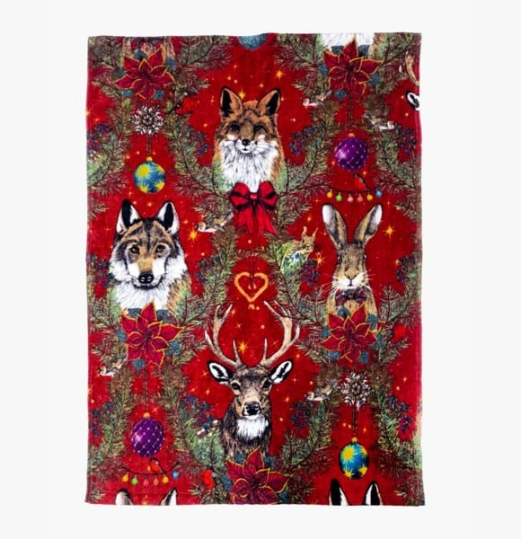 NW Friends pyyhe punainen