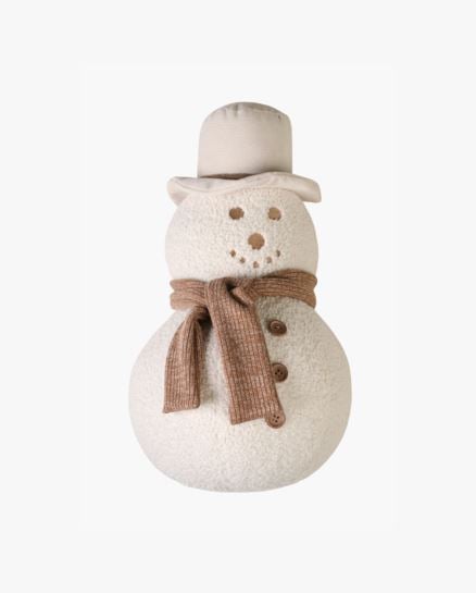 Snowman koristetyyny luonnonvalkoinen