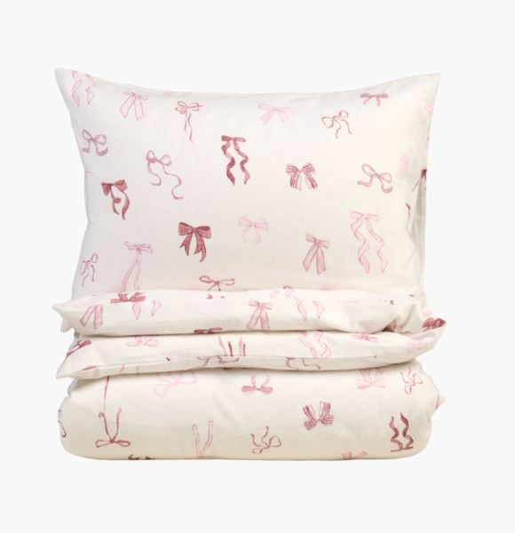 Girly Bow flanellipussilakanasetti moniväri/roosa