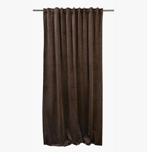 Mali velour verho saksanpähkinä