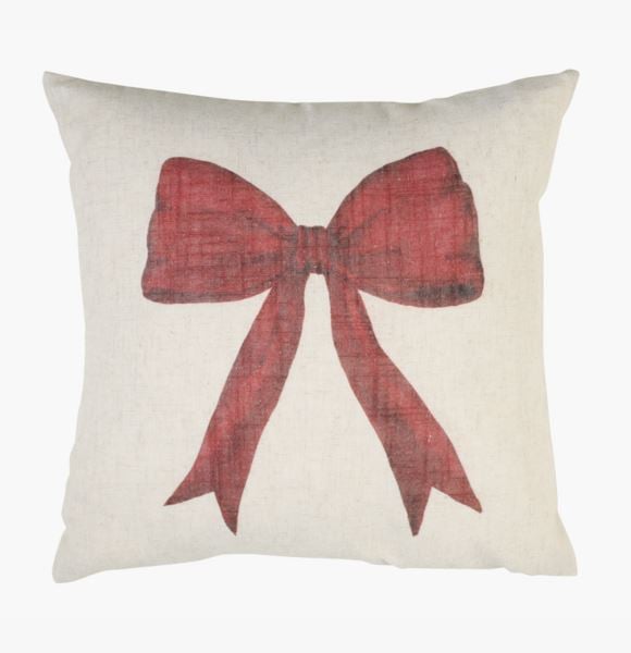 Big bow koristetyyny punainen