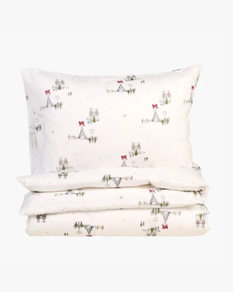 Paris Love flanellipussilakanasetti moniväri