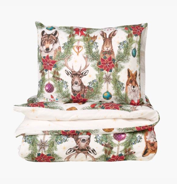 NW Friends pussilakanasetti percalea luonnonvalkoinen