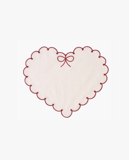 Heart lautasliina valkoinen