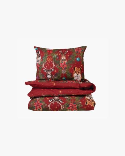 NW Friends pussilakanasetti percalea punainen