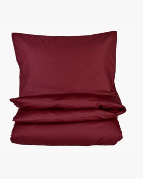 Eden stonewashed pussilakanasetti satiinipuuvillaa tummanpunainen