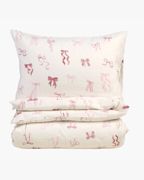 Girly Bow flanellipussilakanasetti moniväri/roosa