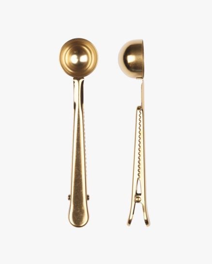 Gold mittalusikka pussinsulkijalla kulta