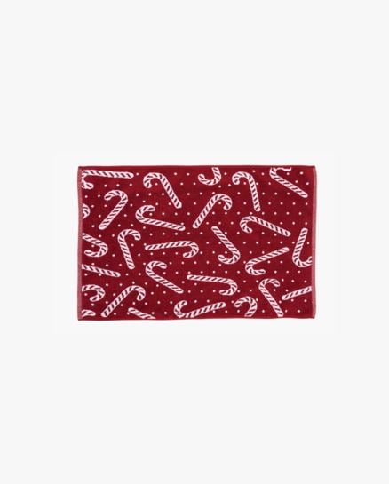 Candy cane kylpyhuoneenmatto moniv&auml;ri/punainen