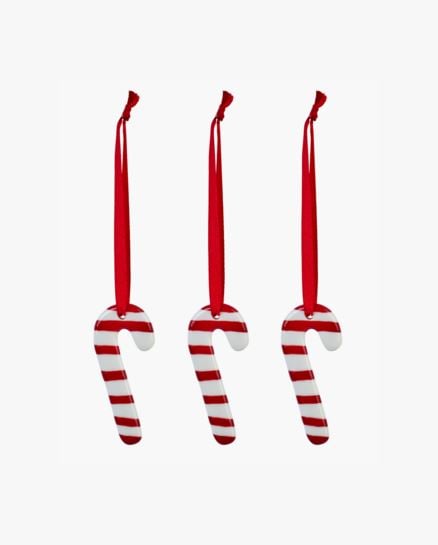 Candystick 3pk joulukuusenkoriste moniv&auml;ri/punainen