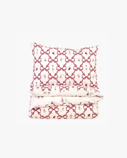 Ballet Dancer pussilakanasetti puuvillaa moniv&auml;ri/punainen