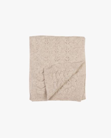 Leona knitted scarf hiekka