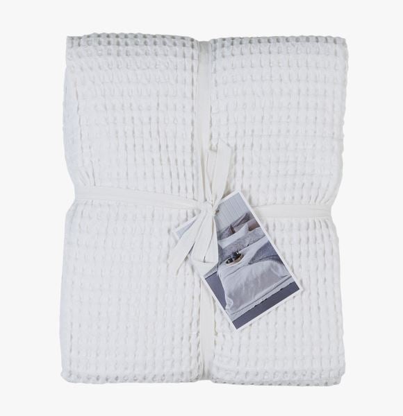 Big Waffel päiväpeitto valkoinen