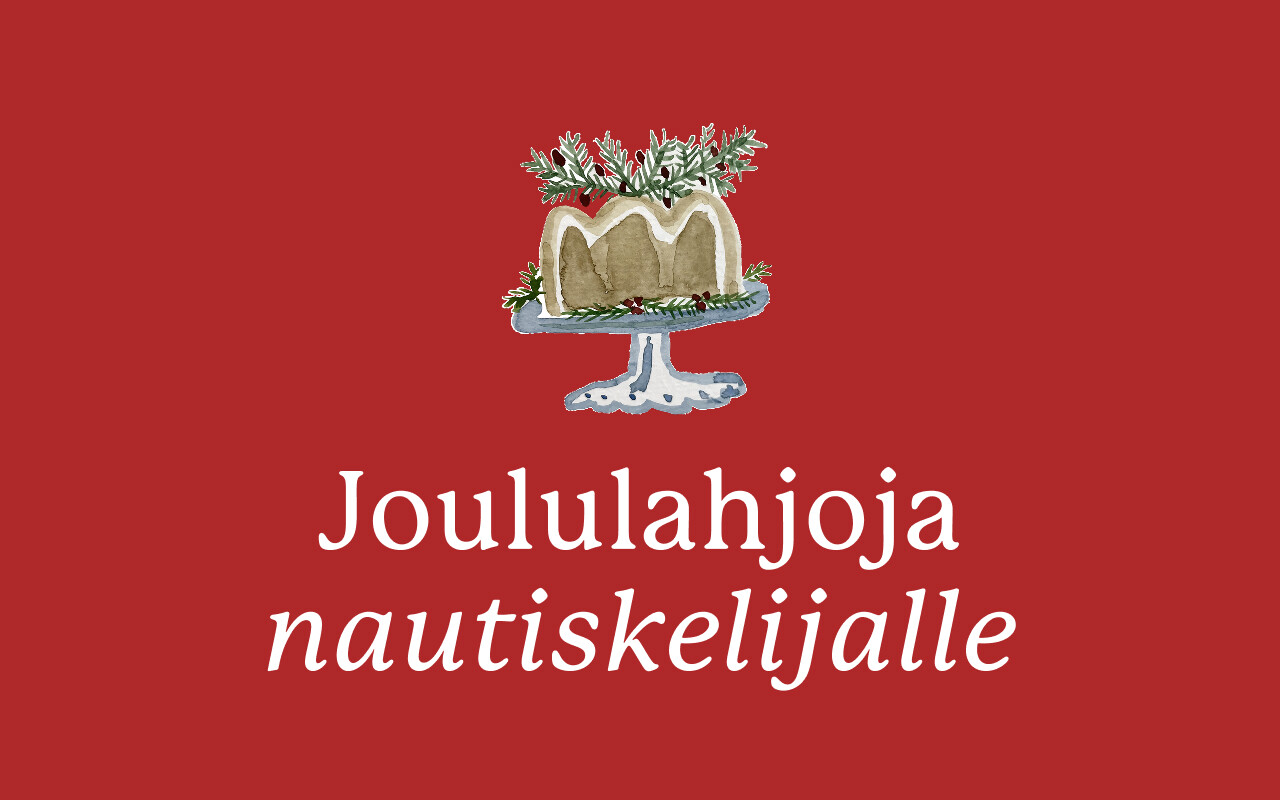 Joululahjoja nautiskelijalle
