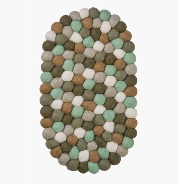 Wool Oval pannunalunen oliivinvihreä