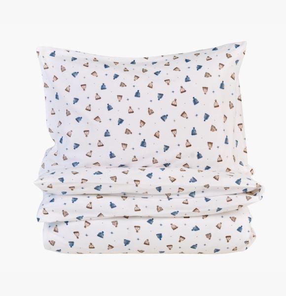 Autumn Hats flanellipussilakanasetti moniväri/sininen