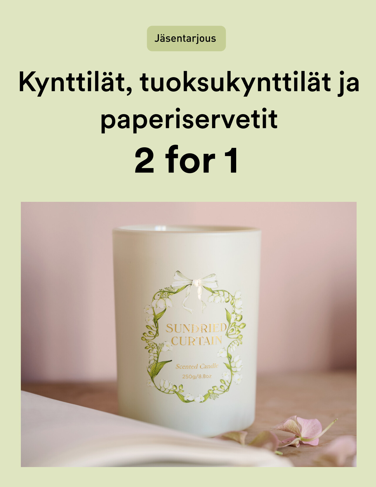 Kynttil&auml;t & servetit