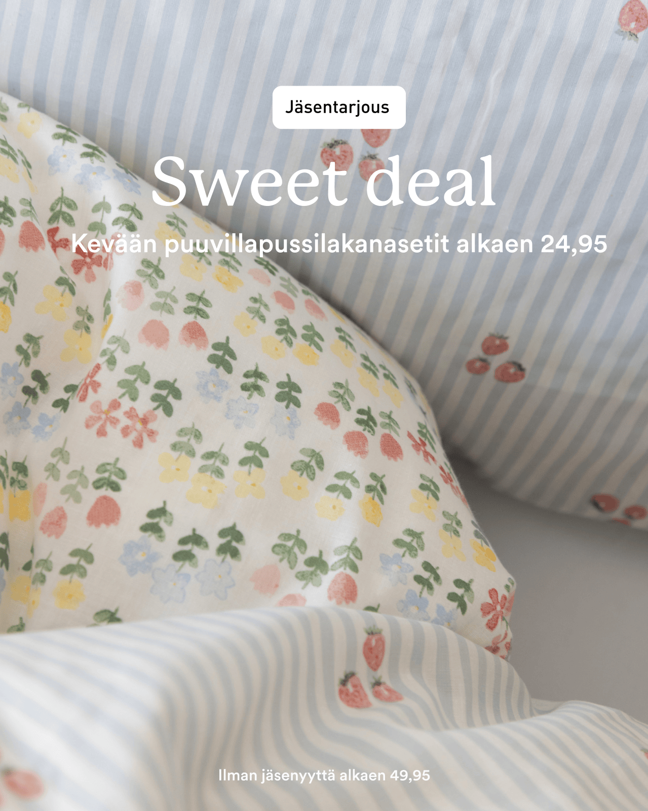 Puuvillapussilakanasetit