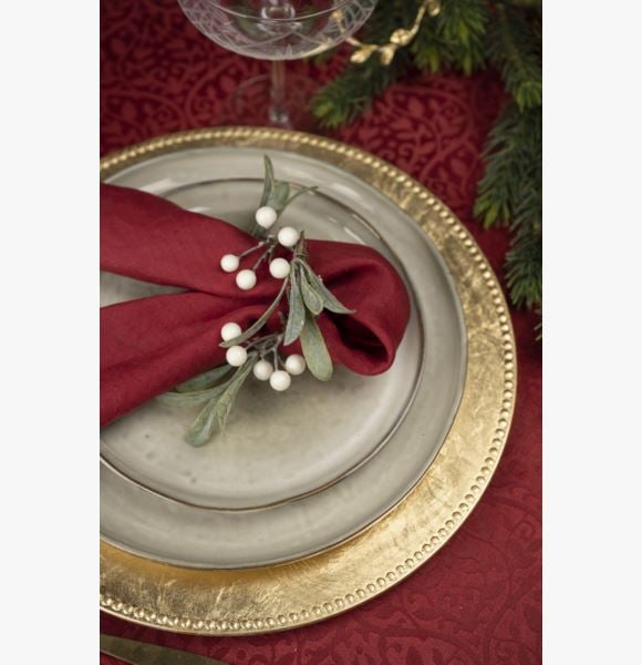 White berries servettirengas, 4 kpl  valkoinen