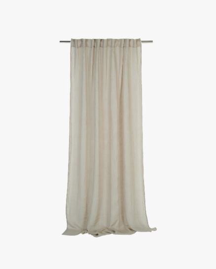 Selma pellavaverho tumma hiekka