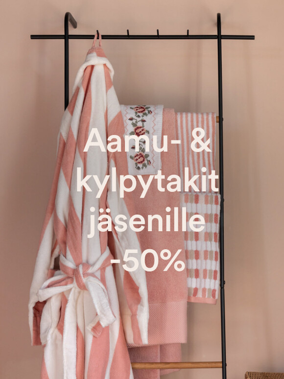 Aamutakit j&auml;senille -50%