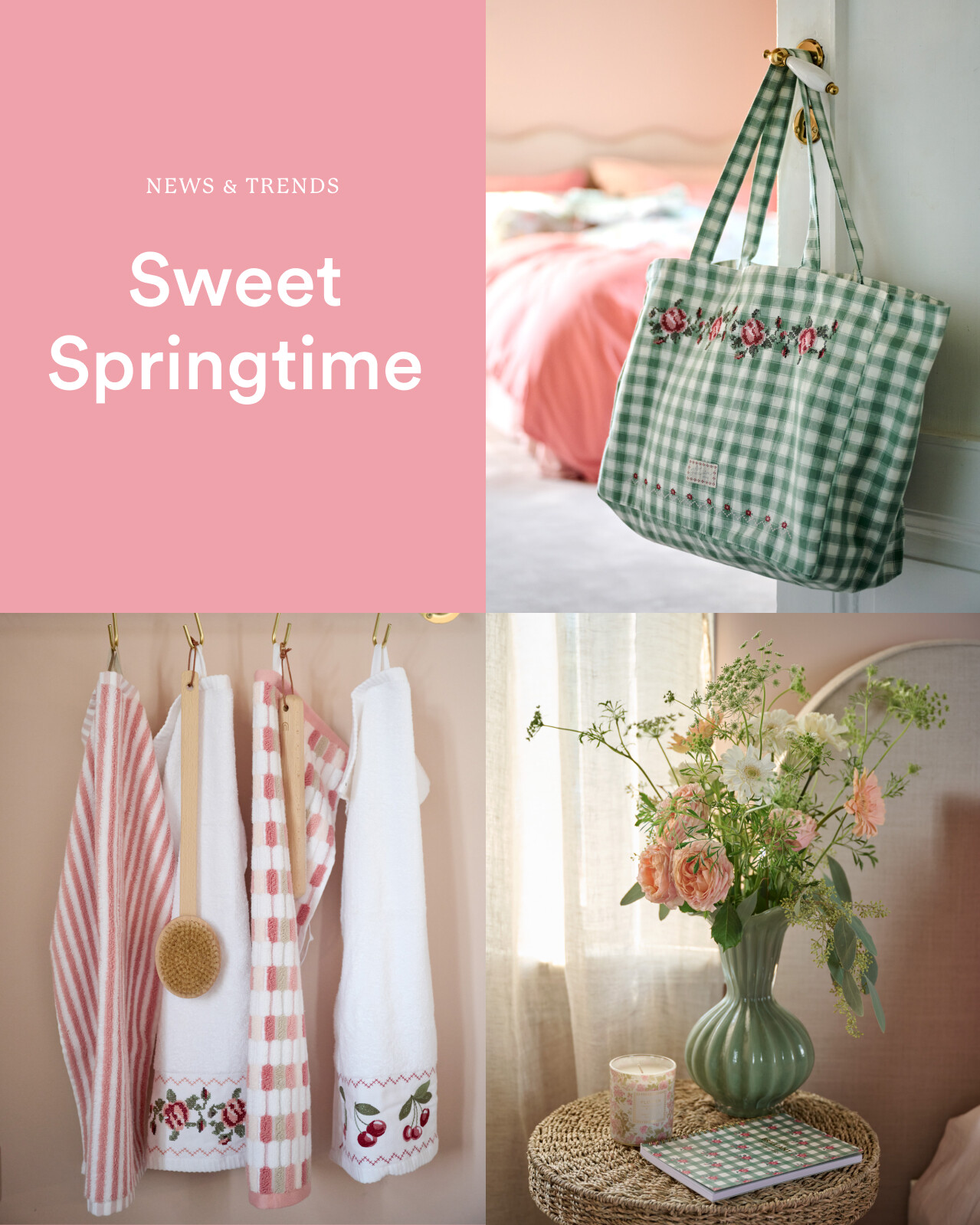 Sweet Springtime - kev&auml;&auml;n ihana hempe&auml; sisustustrendi