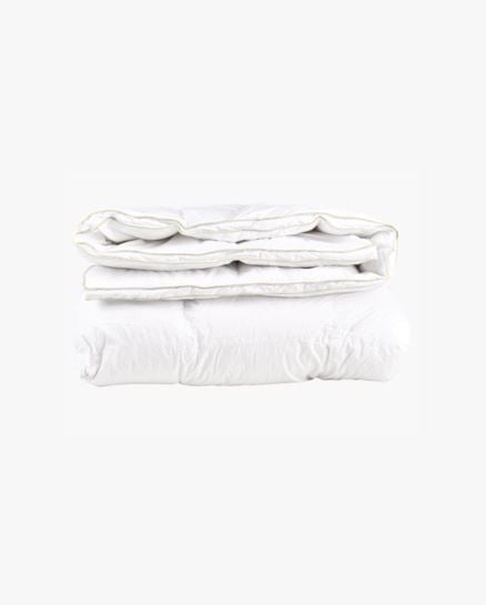 Disa l&auml;mmin untuvapeitto valkoinen