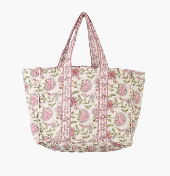 Amilia Petronella kangaskassi moniväri/roosa