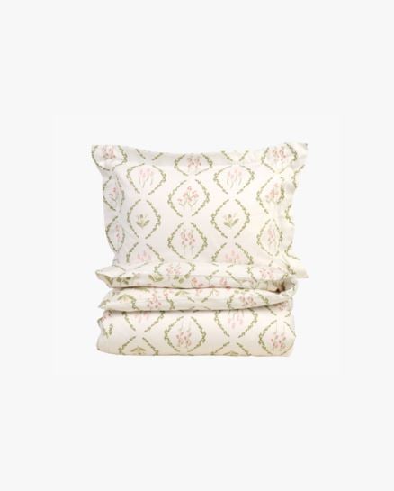 Birgitta Floral pussilakanasetti satiinipuuvillaa moniv&auml;ri