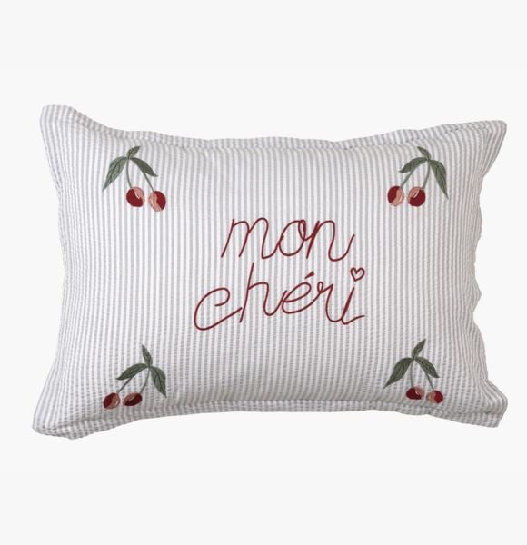 Mon Cheri tyynyliina puuvillaa sininen