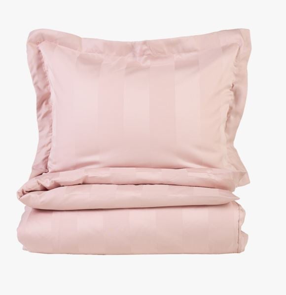 Birgitta pussilakanasetti satiinipuuvillaa puuteriroosa