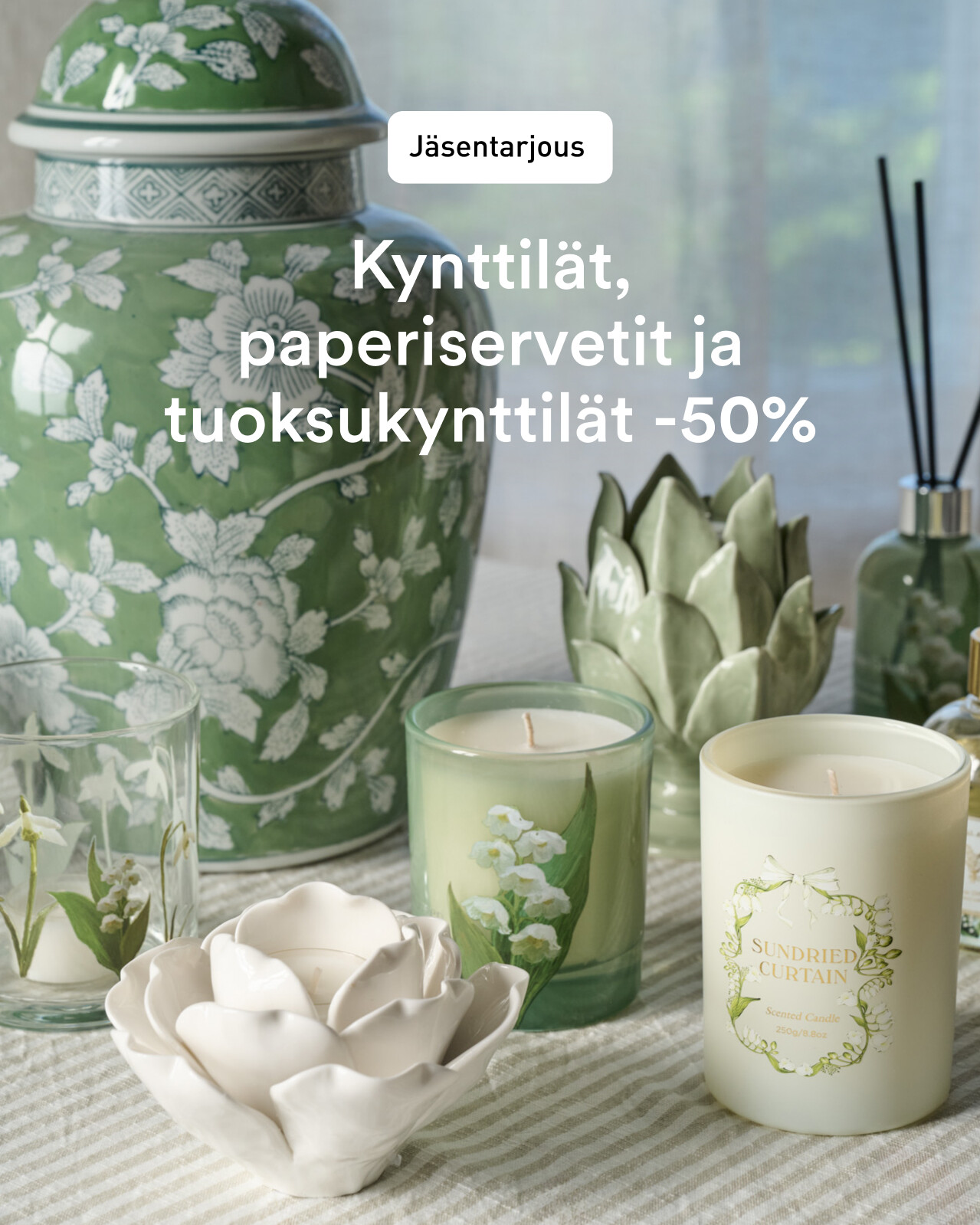 Kynttil&auml;t & servetit