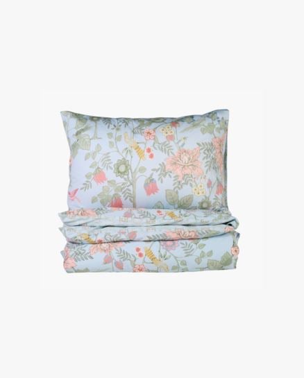 Eden Spring pussilakanasetti moniv&auml;ri/sininen