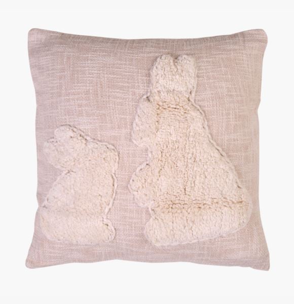 Bunnies koristetyynynpäällinen luonnonvalkoinen