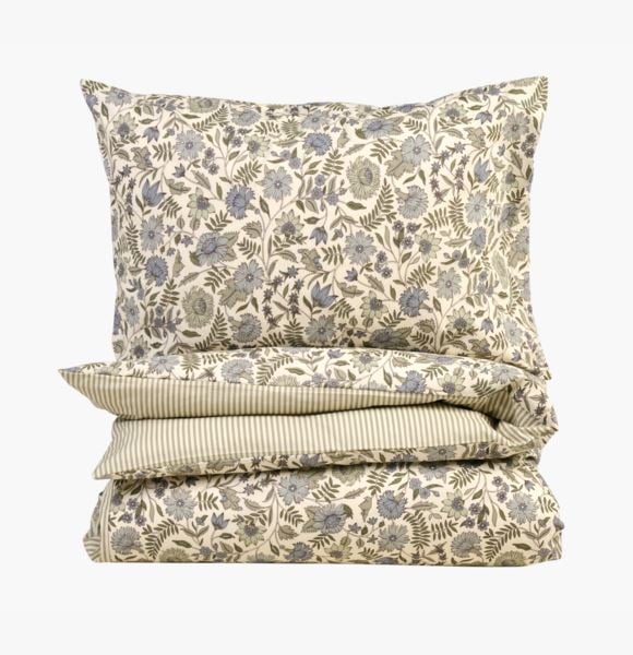 Carvan pussilakanasetti puuvillaa oliivinvihreä