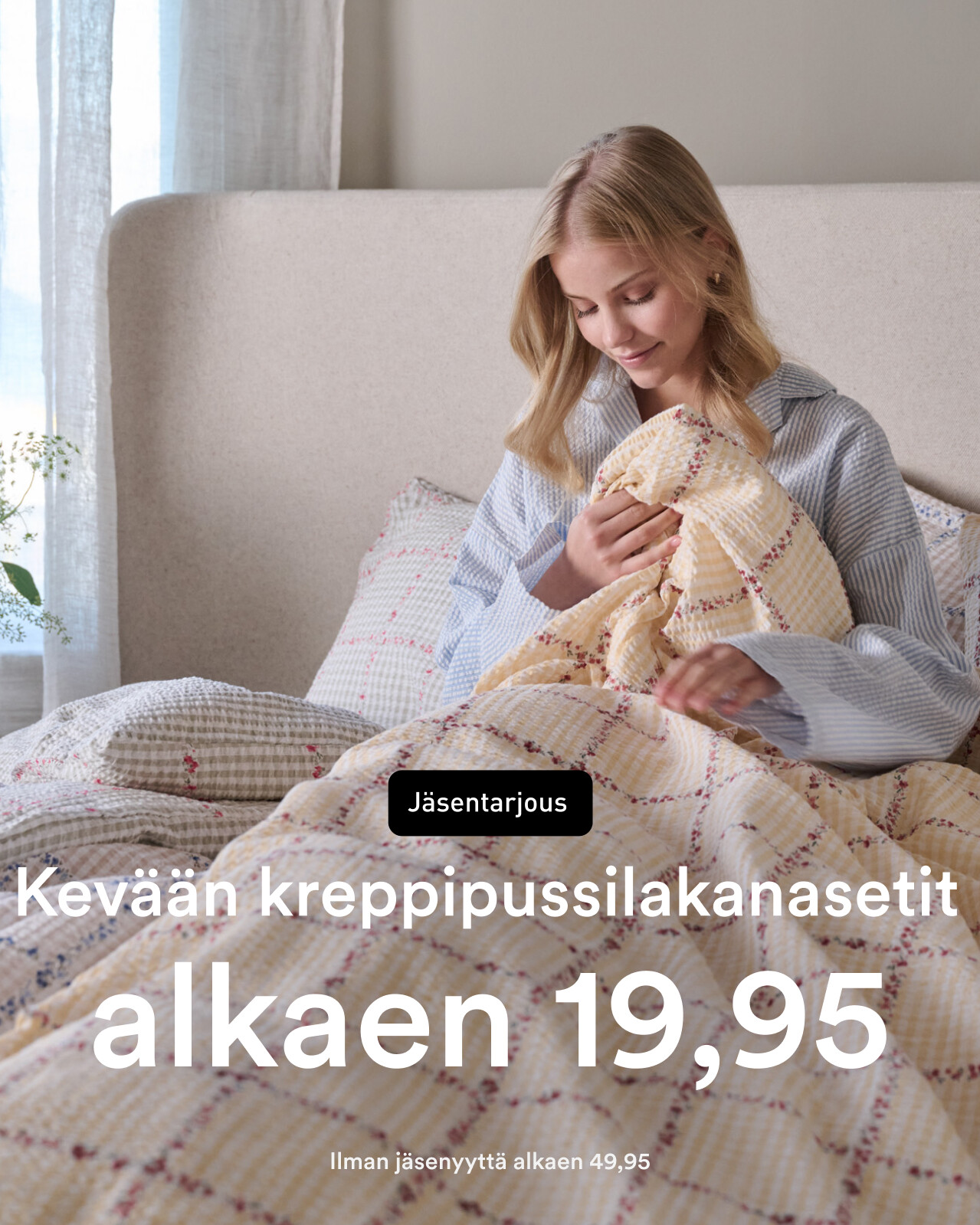 Kreppipussilakanasetit